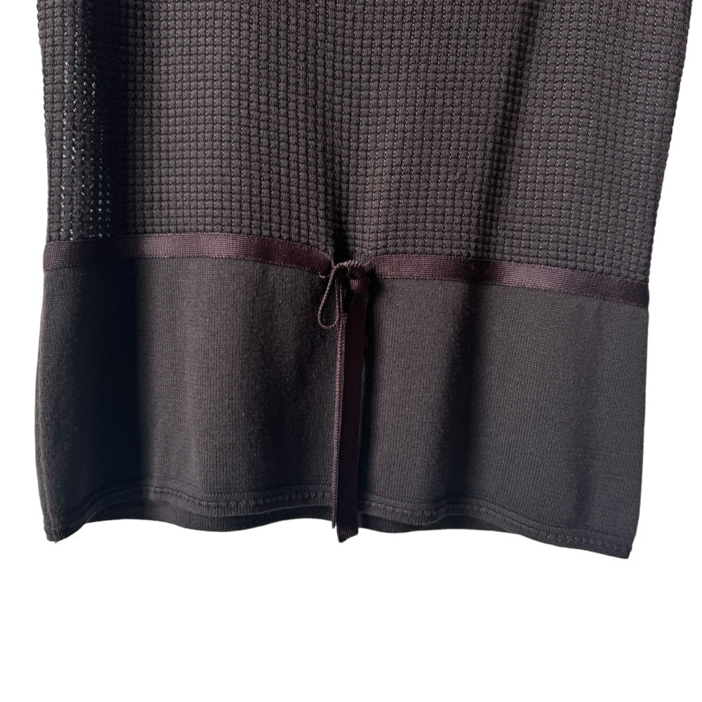 Studio By Liz Claiborne Silk Cashmere Blend Brown Knit Tank Top Women's Size Med - Picture 3 of 7